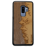 Slim Wooden Phone Case (Sawtooth Mountains Walnut Sky)