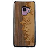 Slim Wooden Phone Case (Sawtooth Mountains Walnut Sky)