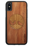 Slim Wooden Phone Case (Tree of Life Inlay with Mahogany & Bamboo)