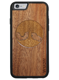 Slim Wooden Phone Case (Tree of Life Inlay with Mahogany & Bamboo)