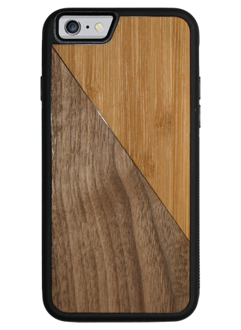 Slim Wooden Phone Case (Walnut / Bamboo Split)