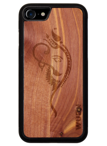 Slim Wooden Phone Case (Yoga Ganesha)
