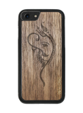Slim Wooden Phone Case (Yoga Ganesha)