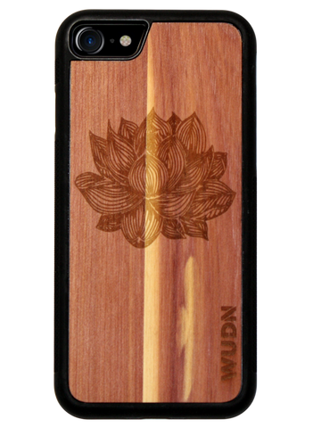 Slim Wooden Phone Case (Yoga Lotus)