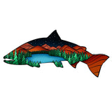 Wooden Phone Case (Outdoor Adventure - Salmon Night Landscape)